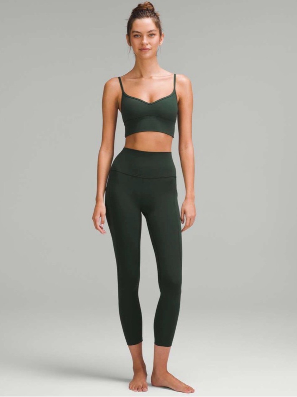 LULULEMON LEGACY GREEN HIGH RISE ALIGN WITH POCKETS 25in inseam